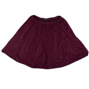 Brandy Melville Women’s Maroon Skirt Velvety Size